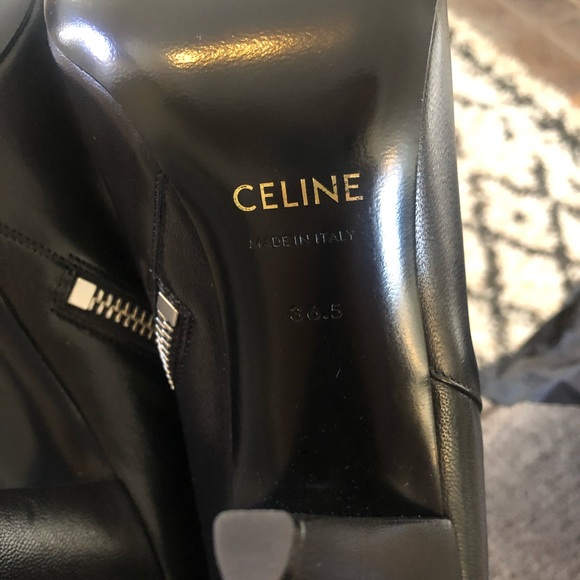 Authentic Celine Leather Boots 36.5 - Picture 8 of 10